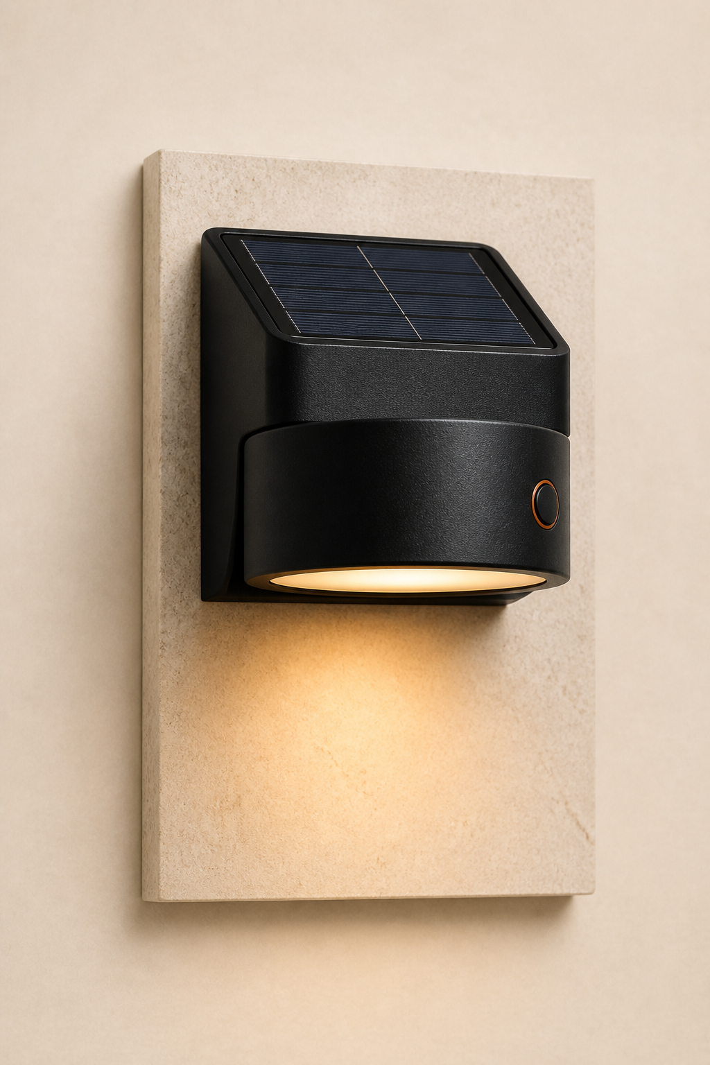 VÄGGLJUSET SOL med solpanel